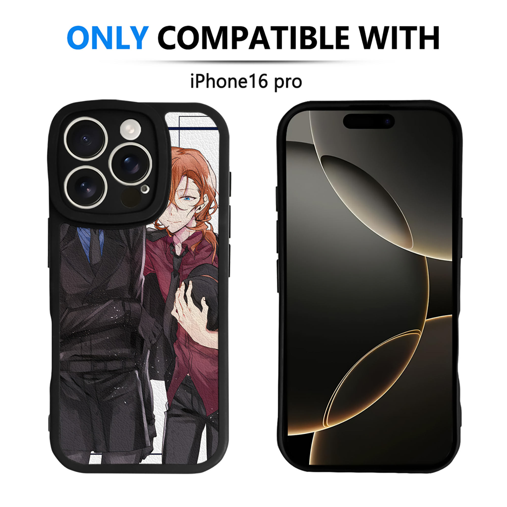 （画像用） 文豪ストレイドッグス Bungo Stray Dogs 【iPhone 16シリーズ対応】シリコンスマホケース（レザー調） 材質：シリコン